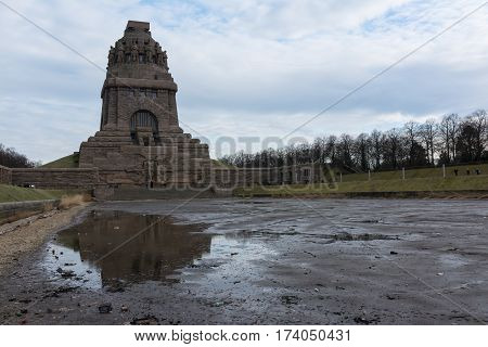 Leipzig Voelkerschlachtdenkmal Monument Battle Military Tower Destination Sights City Germany Europe