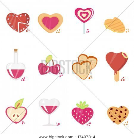 Liebe Konzept-Icon-set