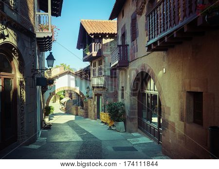 Poble Espanyol in Barcelona, Spain