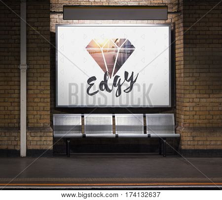 Edgy Different Unique Original Diamond Word