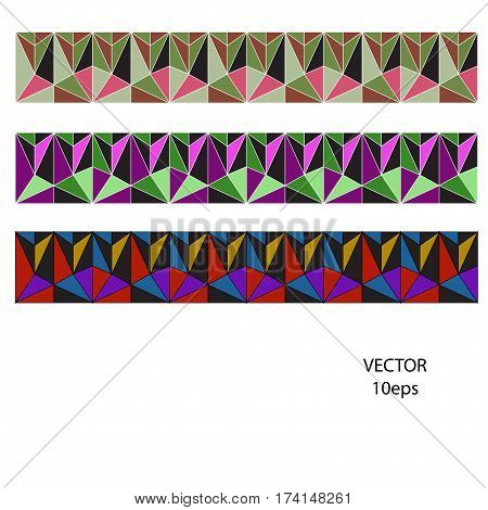 Geometric Border . Kaleidoscope.