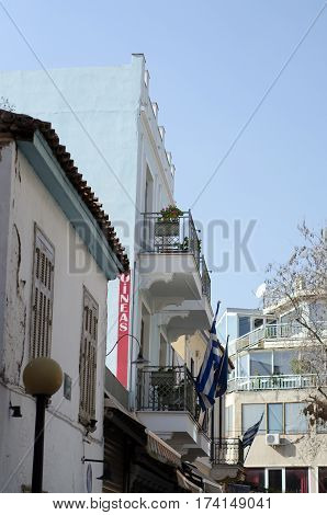 balcony greece architecture at backstreets athens greece