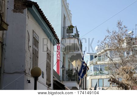balcony greece architecture at backstreets athens greece