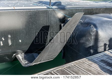 Foil on a high performance racing monohull