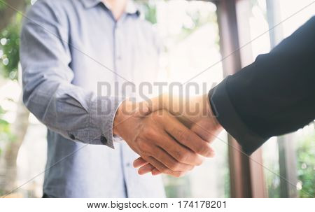 Successful Businessmen Hand Shake.