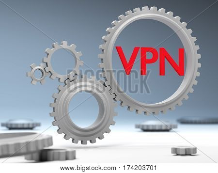 The Concept Of Protection And Traffic Encryption Via Vpn Technology On The Internet.