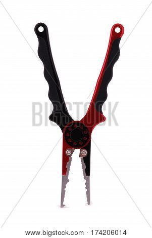 One fishing pliers isolated on white background