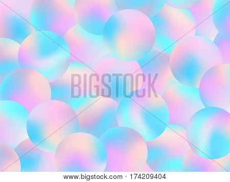 Holographic Bubbles Background Pastel Smooth Wallpaper 2