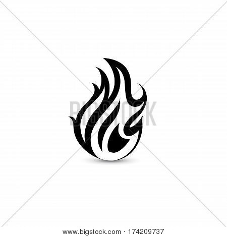 Fire flame. Element for design. Vector illustration.