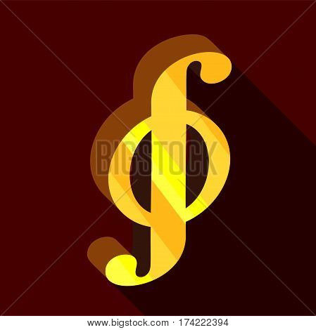 Paragraph icon. Flat illustration of paragraph vector icon for web