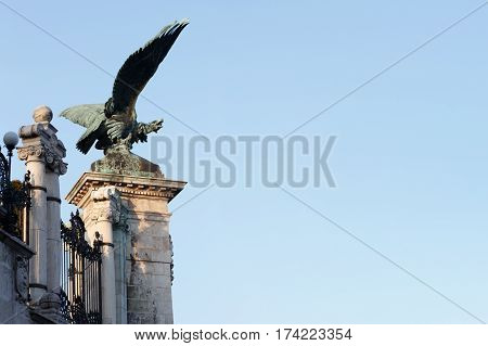 Turul bird in the Royal Castle Budapest Hungary