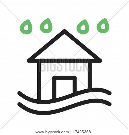 Snow, heavy, storm icon vector image. Can also be used for disasters. Suitable for mobile apps, web apps and print media.