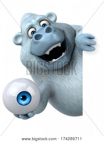 Fun yeti - 3D Illustration