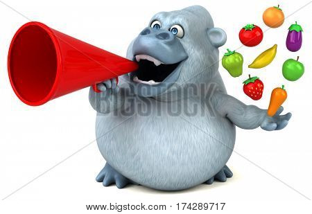 Fun yeti - 3D Illustration