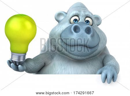 Fun yeti - 3D Illustration