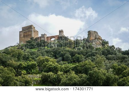 Castle At Burqillos Del Serro, Estremadura, Spain