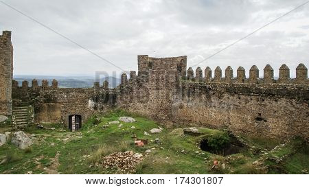 Castle At Burqillos Del Serro, Estremadura, Spain