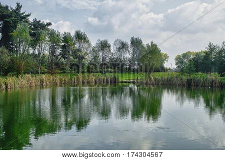 Grugnotorto park (Brianza Lombardy Italy): in october