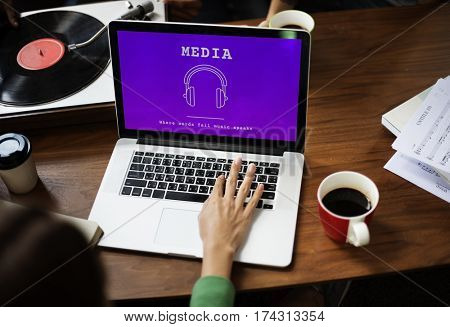 Music Audio Headphones Sign Symbol 