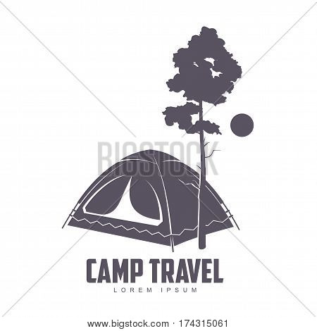Camping Vector Logo Template