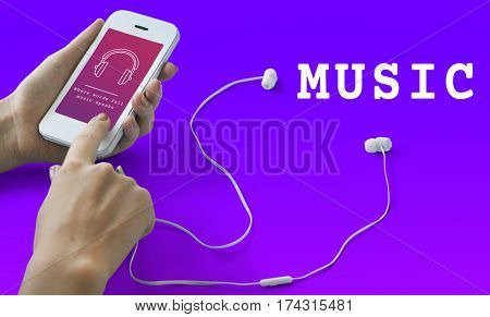 Music Audio Headphones Sign Symbol 
