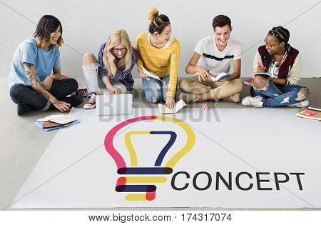 Bulb Sign Idea Symbol Word 