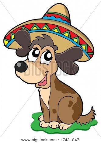 Söt mexikanska hund - vektor illustration.