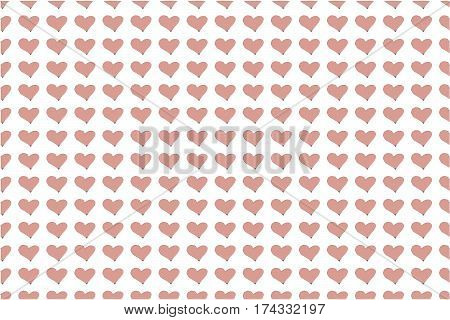pink seamless hearts pattern ornament background valentine love