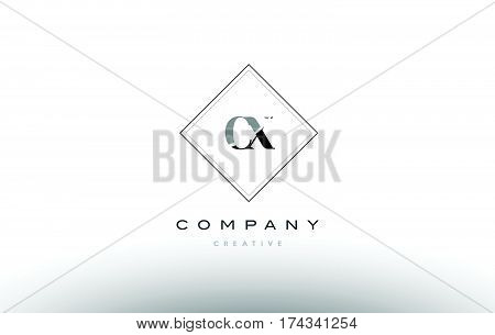Cx C X  Retro Vintage Black White Alphabet Letter Logo