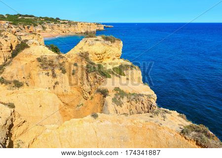 Atlantic Rocky Coastline(algarve, Portugal).