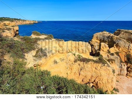 Atlantic Rocky Coastline (algarve, Portugal).