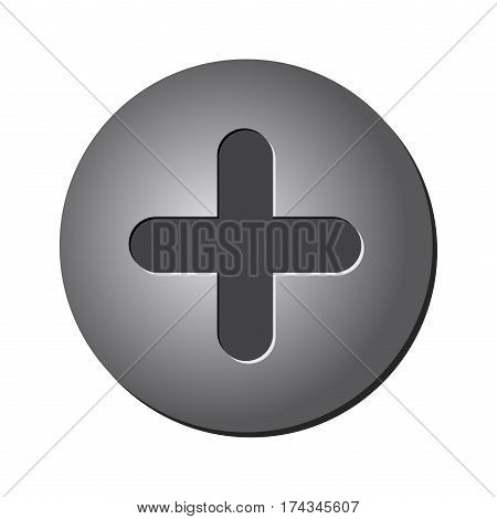 Screw head isolated vector symbol icon design. Beautiful illustration isolated on white background