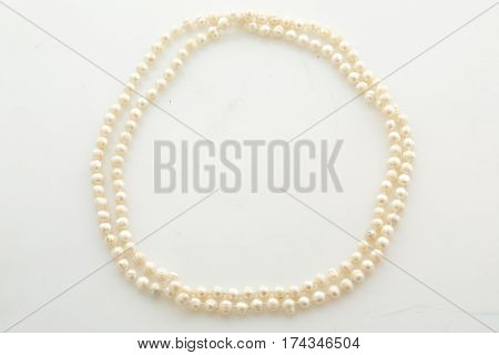 Pearls necklaces Women's Accessories ,on a White background