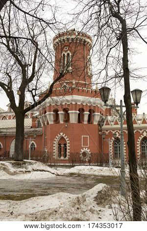Facade Of The Petroff Palace, Moscow, Russia