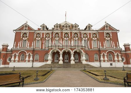 Facade Of The Petroff Palace, Moscow, Russia