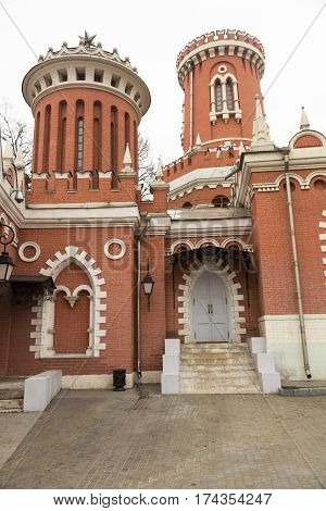 Facade Of The Petroff Palace, Moscow, Russia