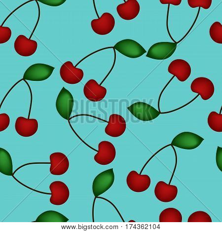 Cherries in a different direction until deep into the background on
