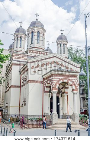 Bucharest, Romania - May 25, 2014: The Church Saint Ciprian.