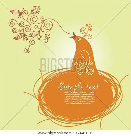 การ์ดอวยพร songbird