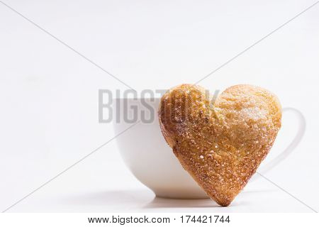 Cup Of Coffee And Cookies.