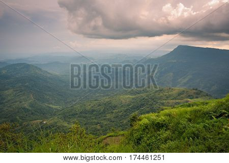 Mountain Landscape View Point At Phu Tubberk In Phetchabun Thailand.