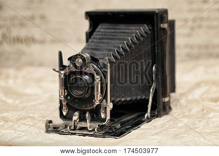 vintage camera. Old camera, ancient camera, retro style