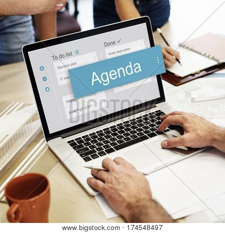 Digital Business To do List App Interface
