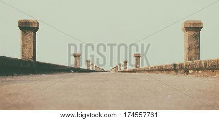jetty Bridge, sea and sky Docks and fishing pier