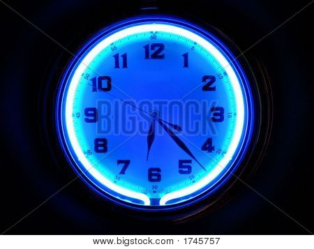 Neon hodiny