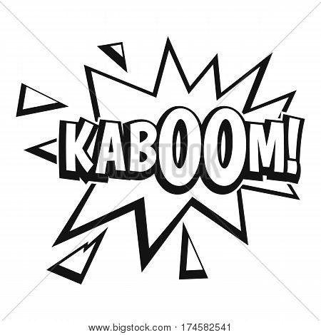 Kaboom, explosion icon. Simple illustration of Kaboom, explosion vector icon for web