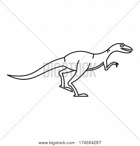 Velyciraptor icon. Outline illustration of velyciraptor vector icon for web