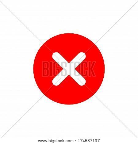 Cross Sign Red Element