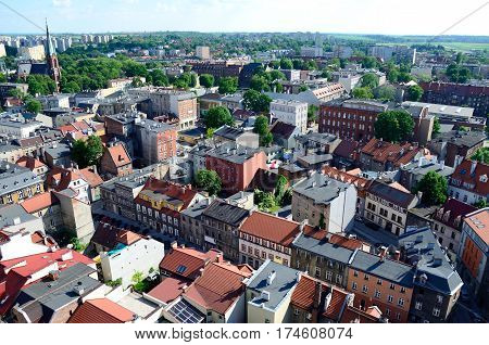 View of the Gliwice in Poland (Silesia region)