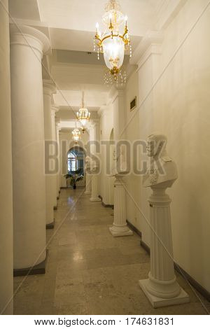 Interior Of The Petroff Palace, Moscow, Russia